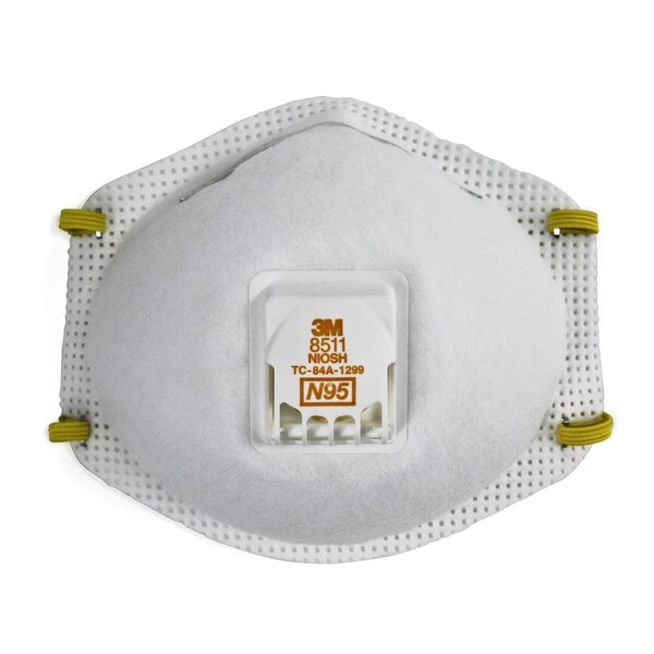 Scotch 3M N95 Lawn and Garden Disposable Respirator Pro Series Valved White 2 pk - 8511GA1-2C-PS