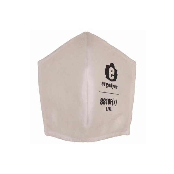Ergodyne Ergodyne 8810F(x) S/M White Contoured Mask Replacement Filters - 48845