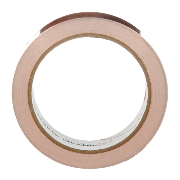 Cinta adhesiva de lámina de cobre de 3M, 1 pulgada x 18 yardas, paquete de 9 - 1181 1X18