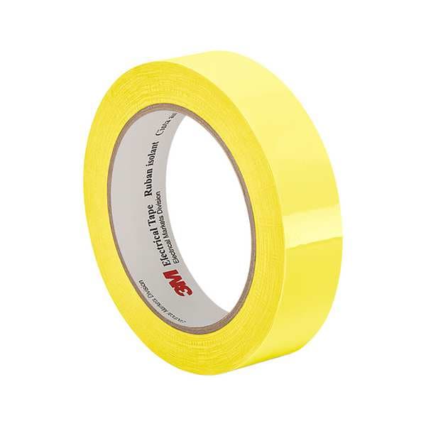Cinta eléctrica 3M, 1 mil, 1/2"x72 yd., Amarilla - 3M 1318-1 0.5" x 72 yds Amarilla