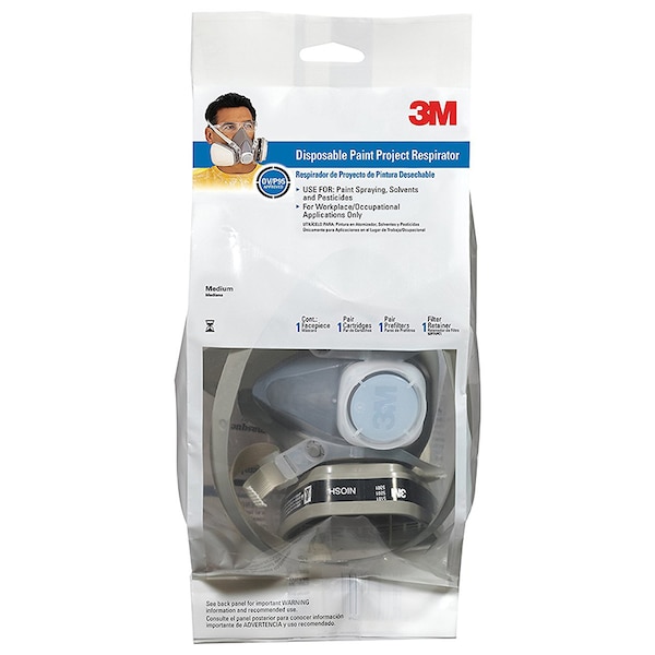 3M Medium Tekk Protection Disposable Paint Project Respirator Mask - 52P71PC1-B
