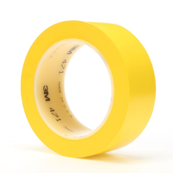 Cinta de Vinilo 3M 471, Amarillo, 1 1/2"x, Paquete de 24 - 03129