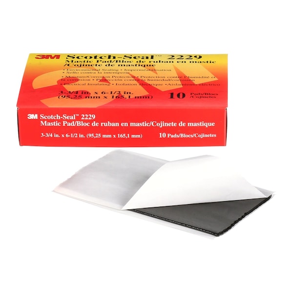 Cinta de masilla 3M, 125 mil, 3-3/4" x 6-1/2", paquete de 40 - 2229-P-3-3/4X6-1/2IN