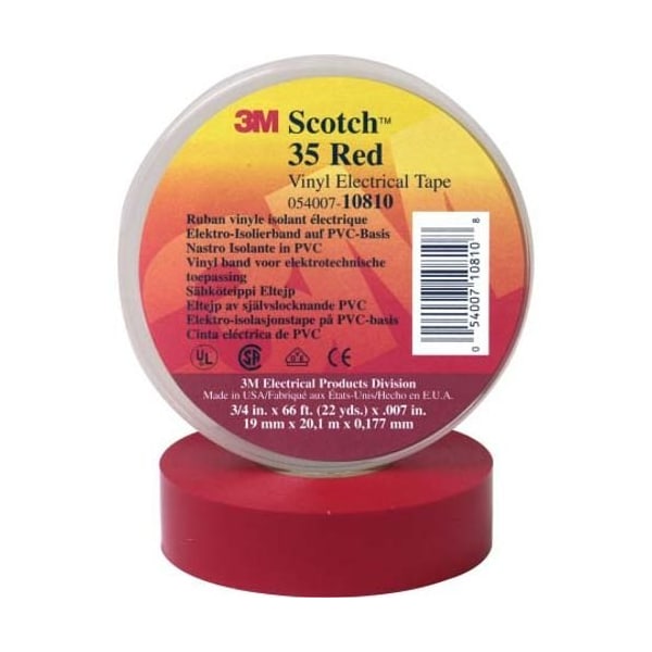 Reemplazo de 3M para 3M 35-rojo-3/4x66ft - 35-ROJO-3/4X66FT 3M