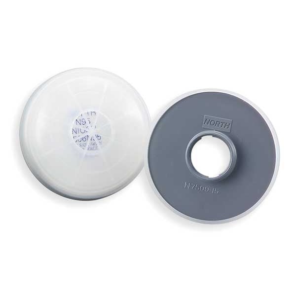 Honeywell North Filter, N, White, Threaded, North Full or Half Mask Respirators - 7531N95