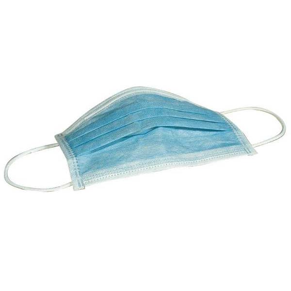 Cellucap Procedural Mask, 3-Ply, Dual, Non-Adjustable Strap, Molded Nose Bridge, Blue, M, 50 PK - 1826ELGRA