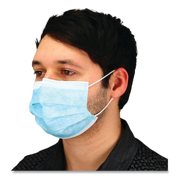 Impact Products Malt By Impact Three-Ply Face Mask with Ear Loops, 2000PK - MFB-3-EL-2K