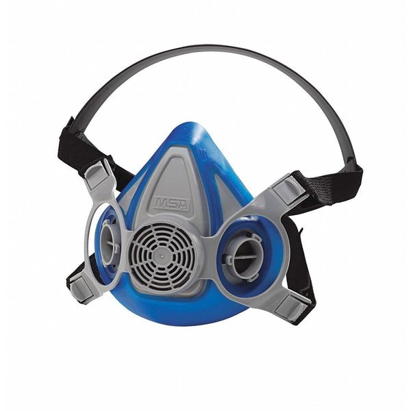 Msa Safety Half Mask Respirator Kit, Advantage 200 LS Series, P100, Bayonet, Size L 2 Cartridges Included - 4LR32-4LN08
