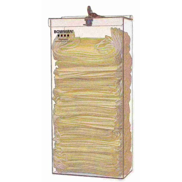 Bowman Dispensers Face Mask Dispenser, Clear, PE - FM403-0111