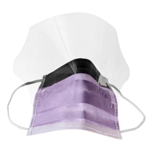 Medline Mask Face, Fluid Resist, Shld Pk - MIINON27410EL