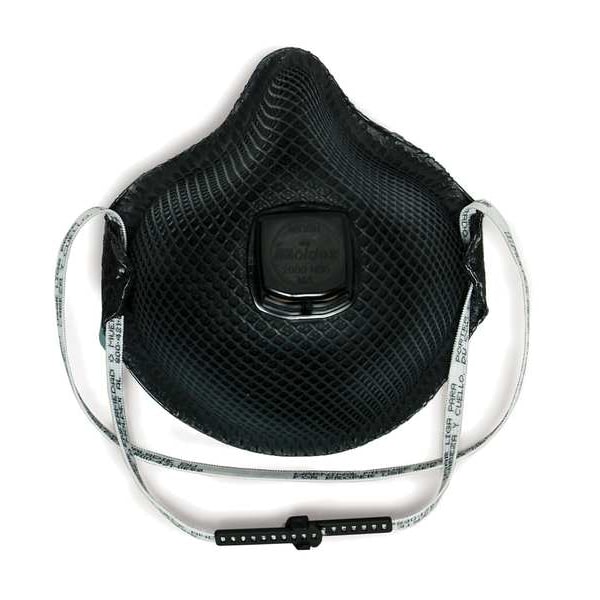 Moldex Disposable Respirator, N95, Molded, Dual, Non-Adjustable, Molded Nose Bridge, M/L - M2600N95