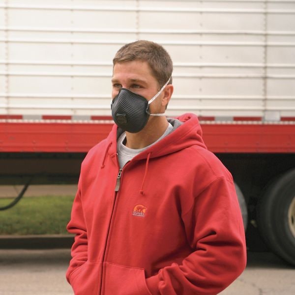 Moldex Disposable Respirator, N95, Molded, Dual, Non-Adjustable, Molded Nose Bridge, M/L - M2600N95