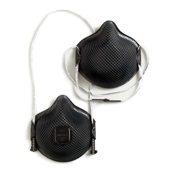 Moldex Disposable Respirator, N95, Molded, Dual, Non-Adjustable, Molded Nose Bridge, M/L - M2600N95