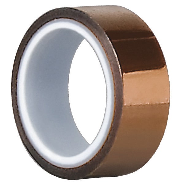 Cinta de película Tapecase, Poliamida, Ámbar, 1/2 pulg x 5 yd - 15C606