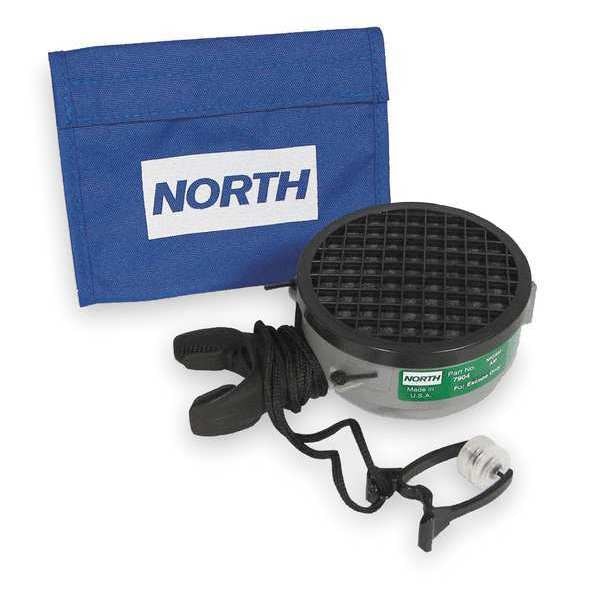 Honeywell North 7900 Disposable Emergency Escape Mouth Bit Respirator, PAPR System, Ammonia, Silicone Hood - 7904