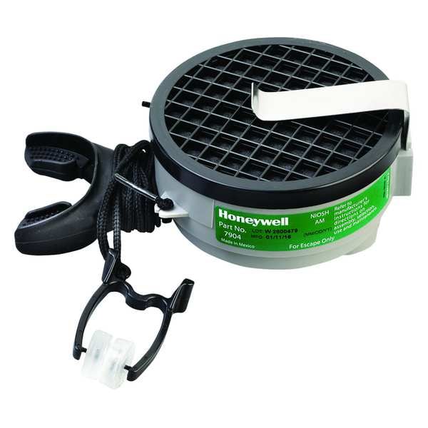 Honeywell North 7900 Disposable Emergency Escape Mouth Bit Respirator, PAPR System, Ammonia, Silicone Hood - 7904