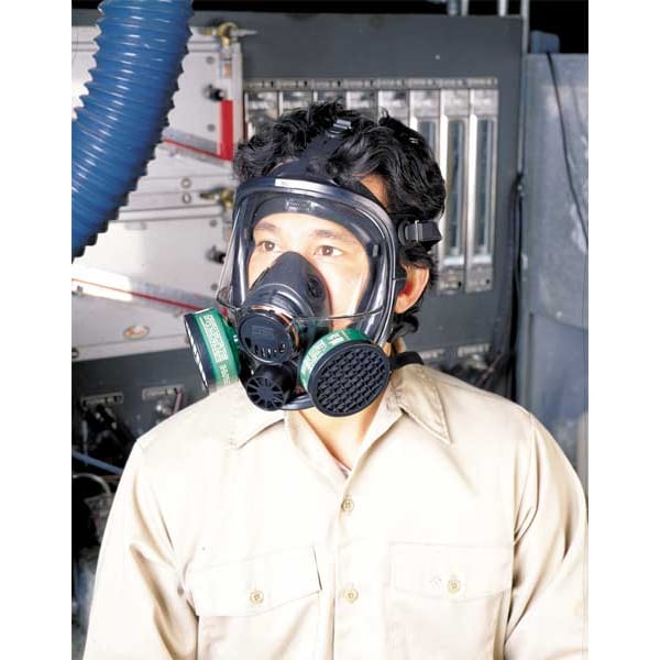 Honeywell North Full Facepiece Respirator, 7600 Series, Silicone, Threaded, Includes Speaking Diaphragm, S - 760008AS