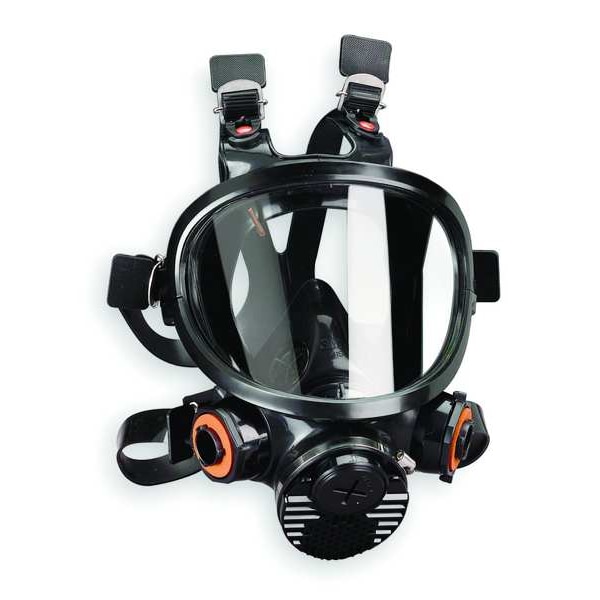 3M Full Face Respirator, 7000 Series, Not Rated, Bayonet, Size L 0 Cartridges Included - 7800S-L