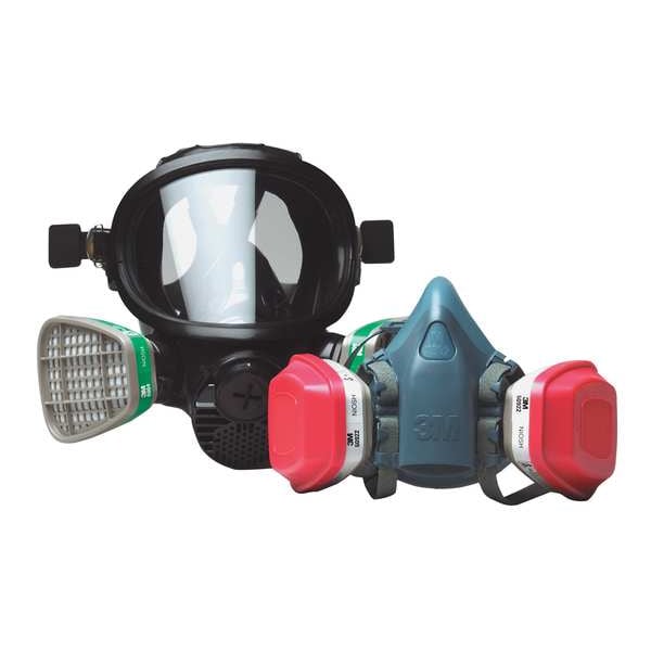 3M Full Face Respirator, 7000 Series, Not Rated, Bayonet, Size L 0 Cartridges Included - 7800S-L