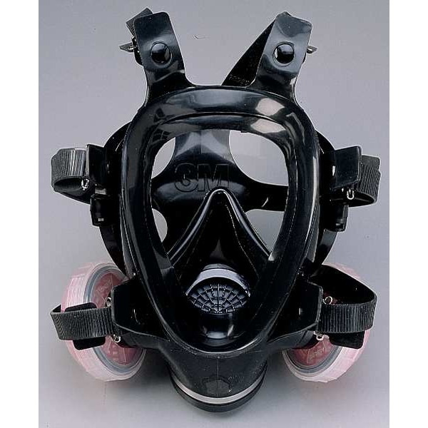 3M Full Face Respirator, 7000 Series, Not Rated, Bayonet, Size L 0 Cartridges Included - 7800S-L