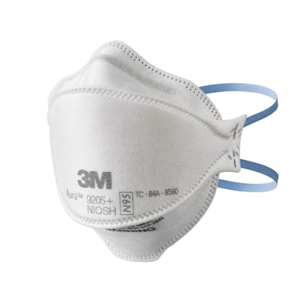 3M 3M Aura N95 Dust Protection Particulate Respirator 9205+ White 10 pk - 9205P-10-DC