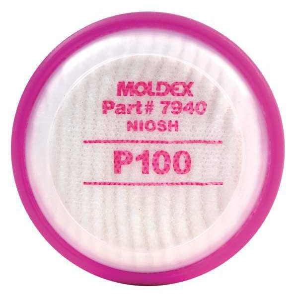 Moldex Filter, 7000, Magenta, Bayonet, Moldex 7000/7800/9000 Series Respirators - 7940
