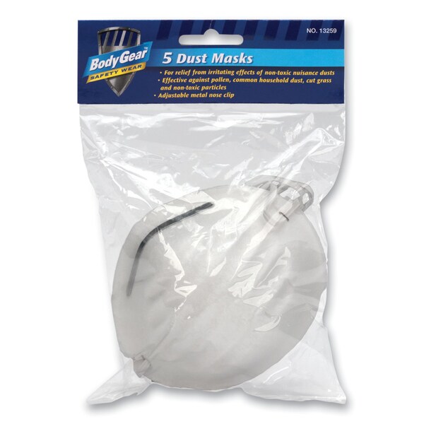 Bodygear BodyGear Dust Mask, PK5 - 13259-001
