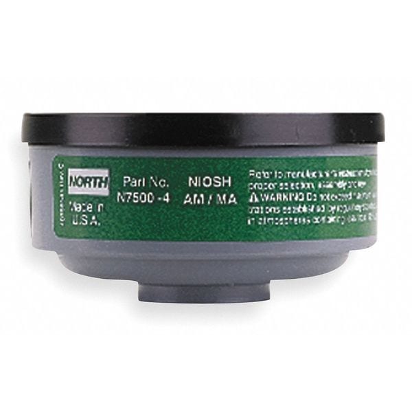 Honeywell North Chemical Cartridge, AM, MA, Green, 2 PK, NIOSH Approved - N75004