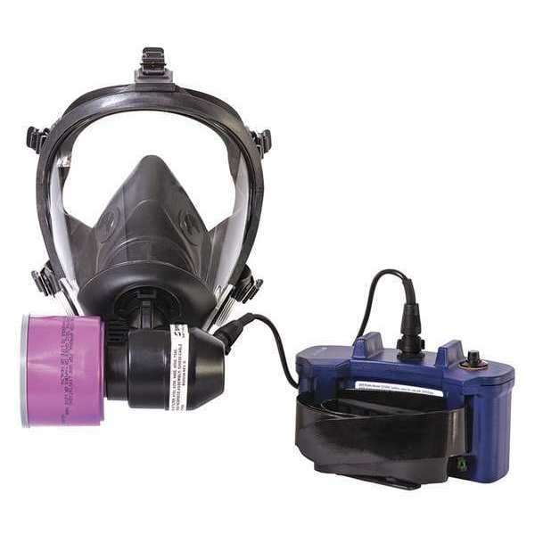 North PAPR System, PR500, Full Face PAPR System, Mask-Mount, 5 point head strap, L - PR501L