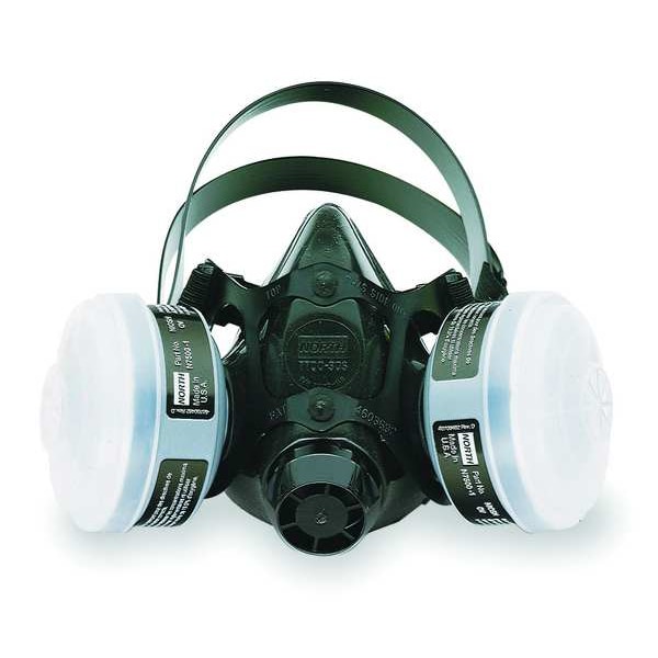 Honeywell North Half Mask Respirator Kit, 7700 Series, N95, Organic Vapor (OV), Threaded, Size L - 7701N95L