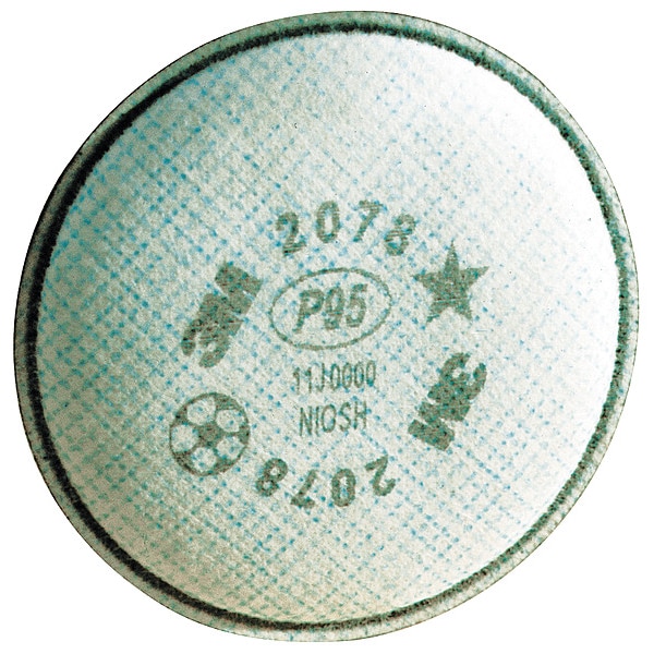 3M Filter, 6000, Blue, Bayonet, 3M(TM) Half and Full Respirators - 2078