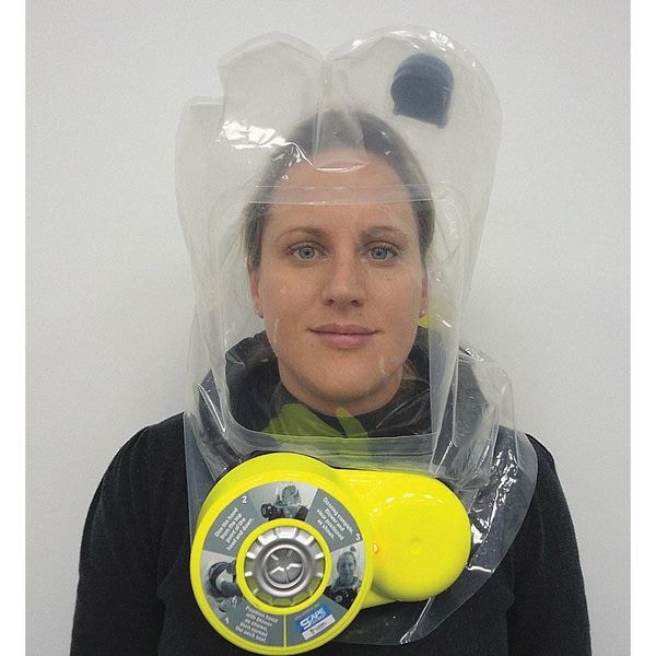 Ilc Dover SCape Disposable Emergency Escape Hood, PAPR System, 30 min Escape Duration, Polyethylene Hood - 6000-11300-03