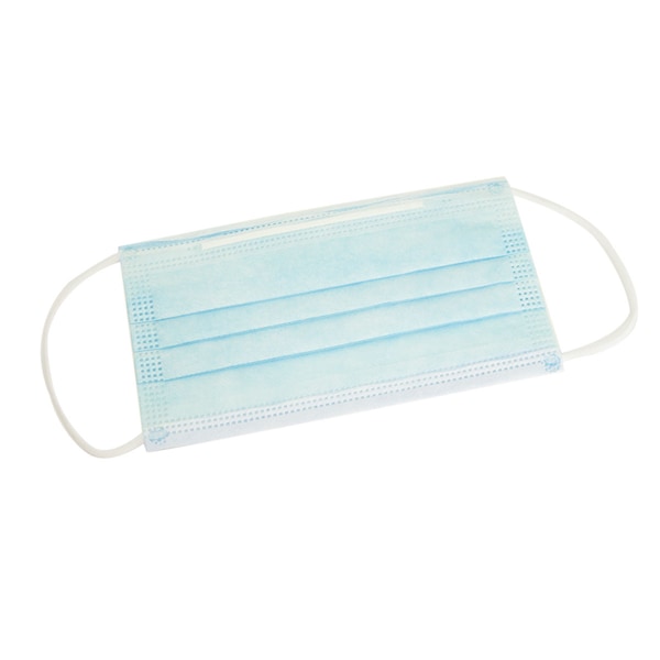 Safe Handler Disposable 3 Ply Outdoor and Indoor Dust Facemask, Blue (50-Pack) - SH-D3PFM-BL-50