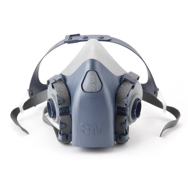 3M Half Mask Respirator Kit: 4 Cartridges Included, 7500 Series, Nuisance Organic Vapor, P100, Size S - 3PB39-4JG29