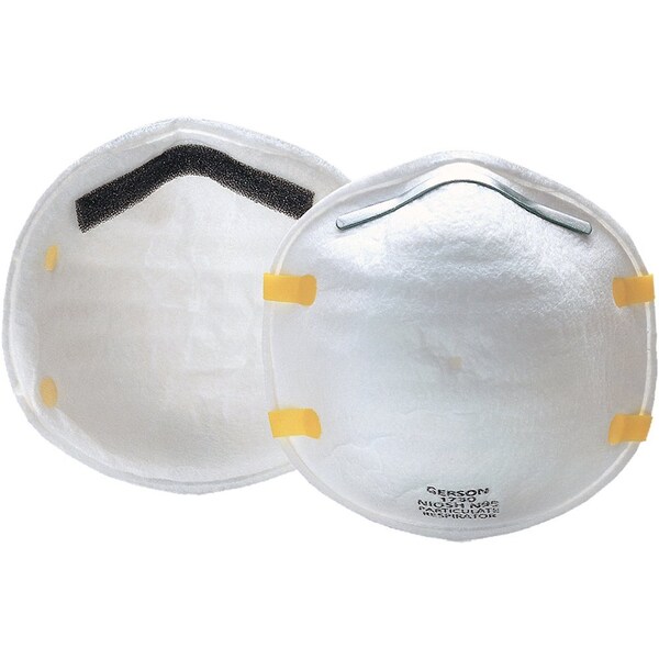 Gerson Surgical N95 Respirator, Cup Style, 20 Count, Case of 12, 240PK - 081730