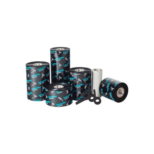Armor USA Inkanto APR 6 Cintas de Cera y Resina, 110mm de ancho x 300m de largo, Negro, 12 Rollos/Caja - T65031IO