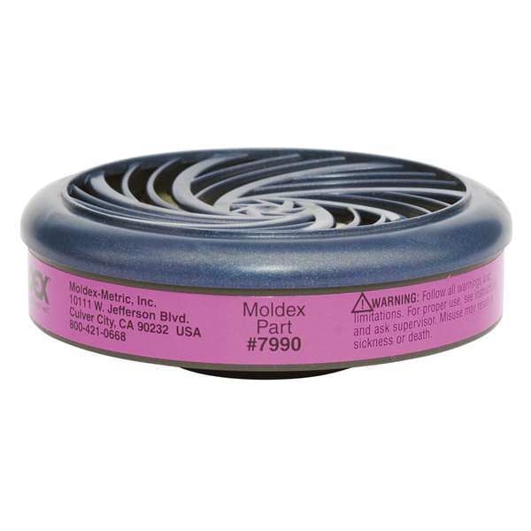Moldex Filter, 7000, Magenta, Bayonet, Moldex 7000/7800/9000 Series Respirators - 7990