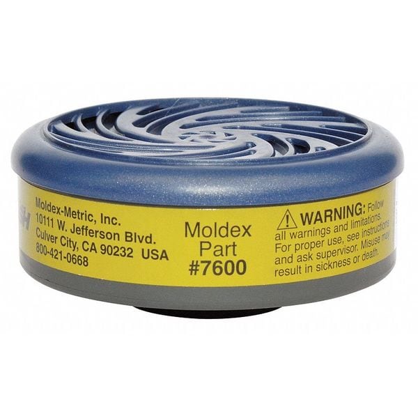 Moldex Cartridge, 7000, Olive, Bayonet, Moldex 7000/7800/9000 Series Respirators - 7600