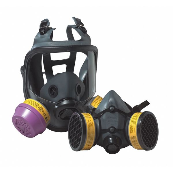Honeywell North Half Mask Respirator Kit, 5500 Series, N95, Organic Vapor (OV), Threaded, Size L - 5501N95L