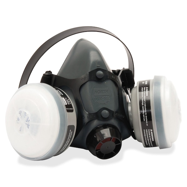 Honeywell North Half Mask Respirator Kit, 5500 Series, N95, Organic Vapor (OV), Threaded, Size L - 5501N95L
