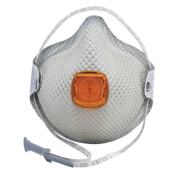 Moldex Disposable Respirator, N95, Nuisance Organic Vapor, Nuisance Ozone, Molded, Dual, Non-Adjustable, M - 2800N95