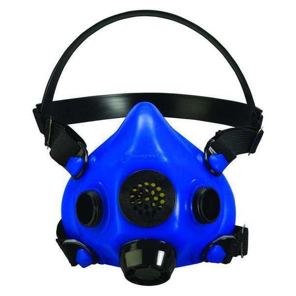Honeywell North Half Mask Respirator, RU8500 Series, Not Rated, Threaded, Size L 0 Cartridges Included - RU85001L