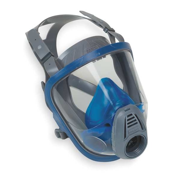 Msa Safety Advantage 3100 Gas Mask, Silicone, 4 Suspension Points, L Mask Size, 0 Canisters Included - 10031344