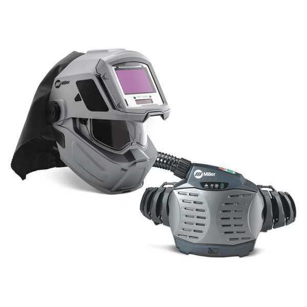 Miller Electric PAPR System, T94i-R, Helmet, Belt-Mount, Padded Belt, Shoulder Straps, Universal - 264575