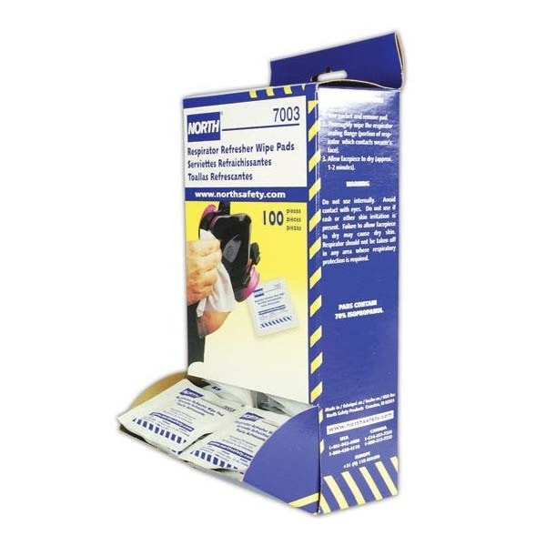 Honeywell North Honeywell 5" X 7" Respirator Wipes For Any Respirator - 7003-H5