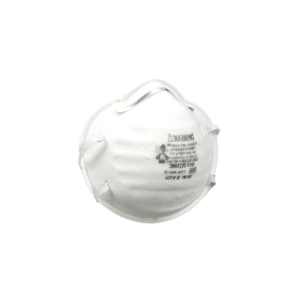 Scotch 3M N95 Sanding and Fiberglass Respirator White 2 pk - 8200H2-C