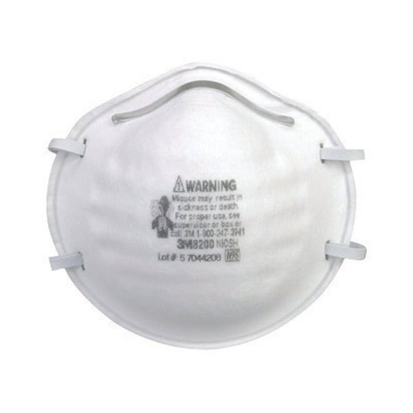 Scotch 3M N95 Sanding and Fiberglass Respirator White 2 pk - 8200H2-C