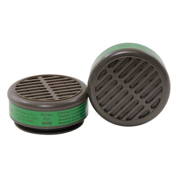 Moldex Cartridge, 8000, Green, Snap-In Gasket, Moldex 8000 Series - 8400