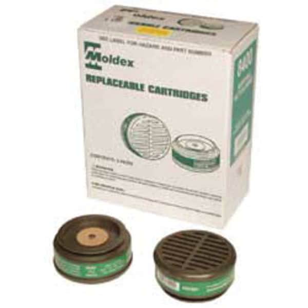 Moldex Cartridge, 8000, Green, Snap-In Gasket, Moldex 8000 Series - 8400