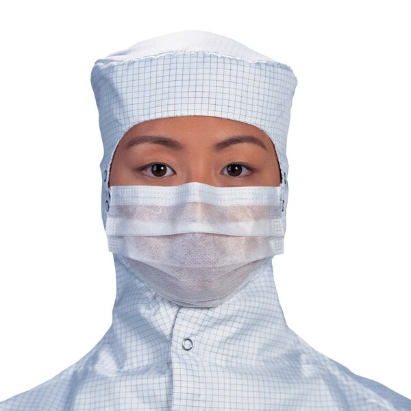 Kimtech Disposable Respirator, Flat-Fold, Dual, Non-Adjustable, Metal Nose Clip, Universal, 50 PK - 62477